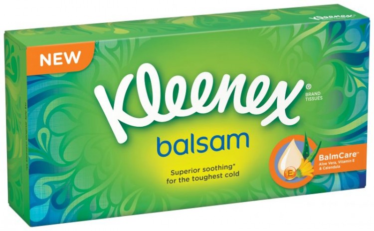 Kleenex Box Balsam 72ks 3V Tahací Kleenex Box Balsam 72ks 3V Tahací - Papírová hygiena Kosmetické kapesníčky box